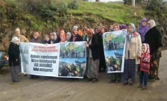 Düzceli köylülerin Melen Çayı nöbeti